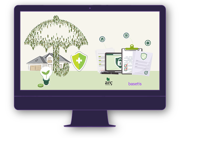 Mockup de Portal de contractació de serveis d'assegurances per a entitats i empreses