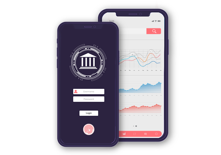 Mockup Aplicació mòbil de banca online